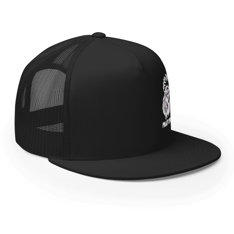 5 Panel Twill White Phat Cock Hat